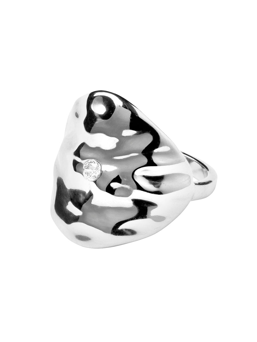 Cora stone ring - Silver
