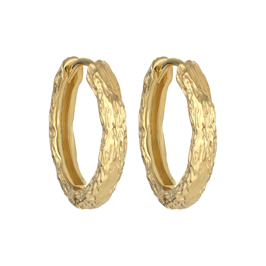 Nature structure hoops - Gold