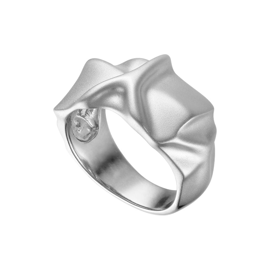 More folded ring - Silver