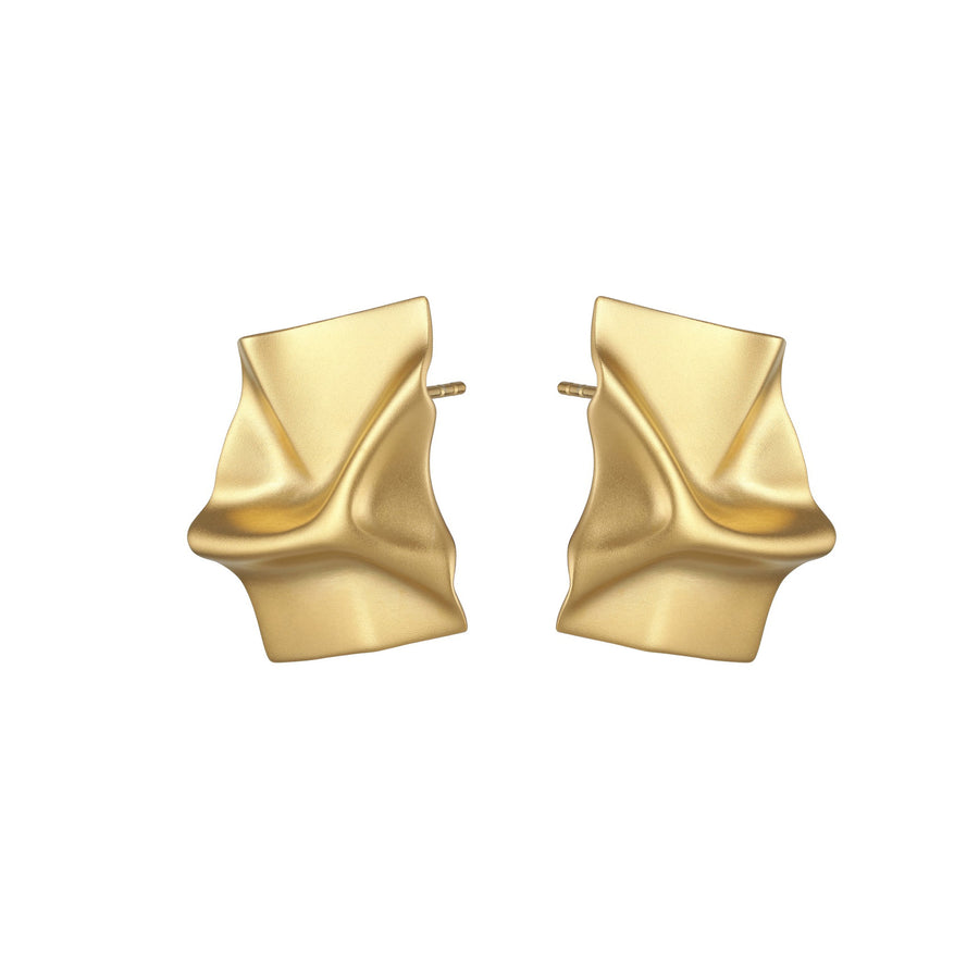 More folded earring - Gold