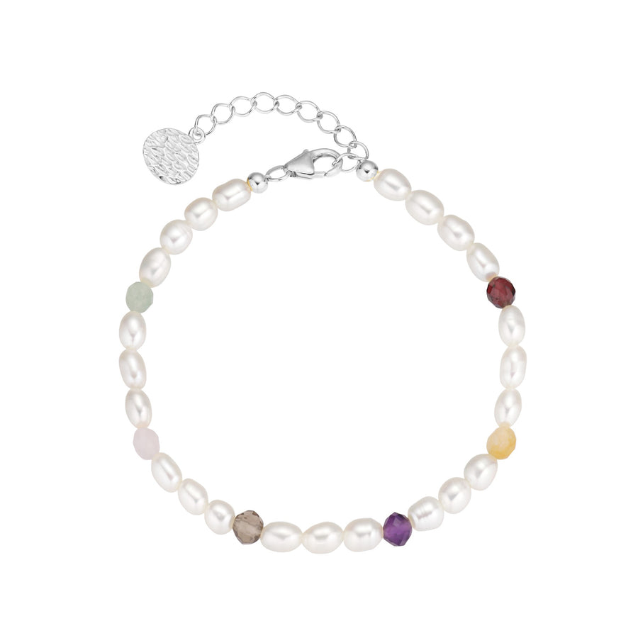 Nature pearl bracelet  - Silver