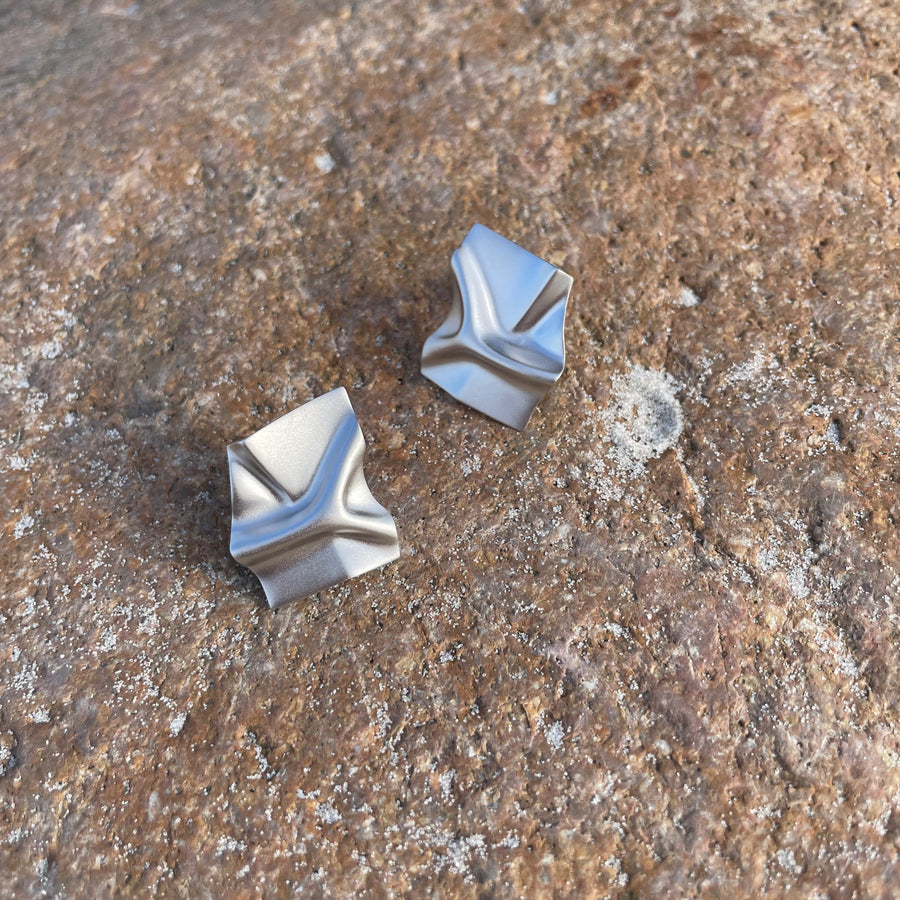 More folded earring - Silver