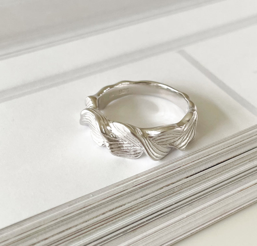 Nature leaf ring - Silver