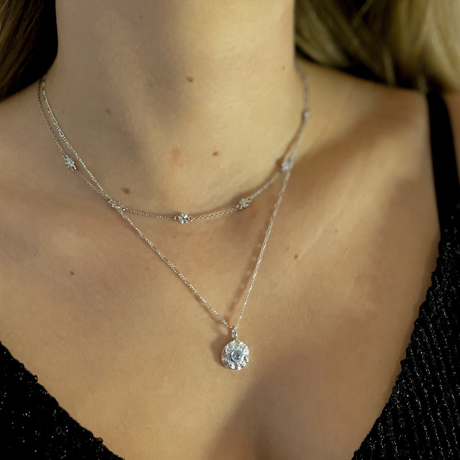 Nature color necklace - Silver