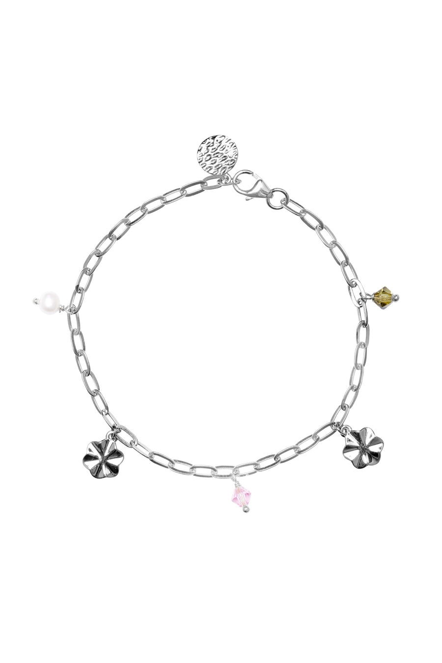 Lotus link bracelet - Silver